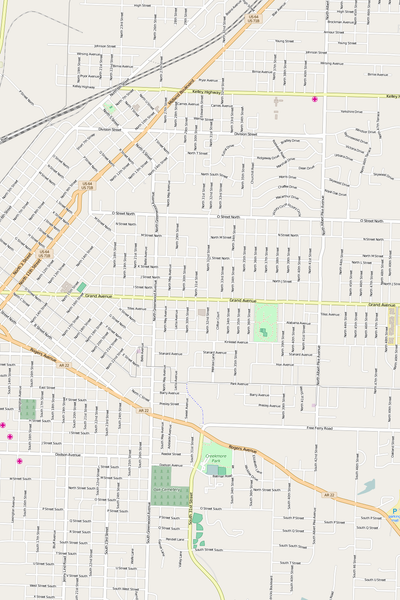 Detailed Editable Vector Map of  Fort Smith