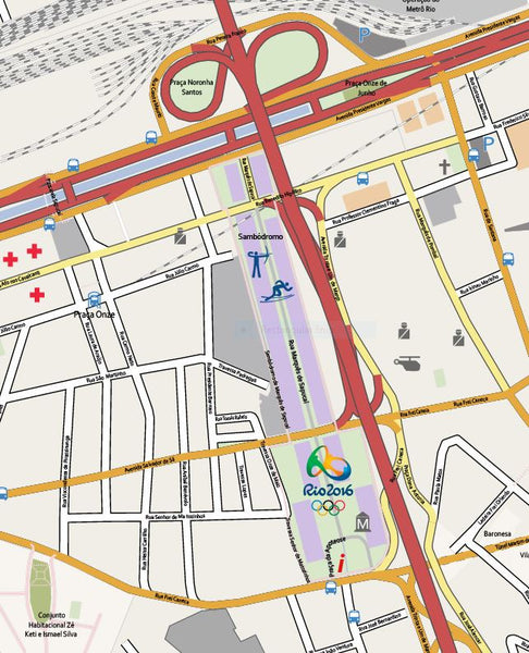 High Res Map Maracanã Olympic Venues