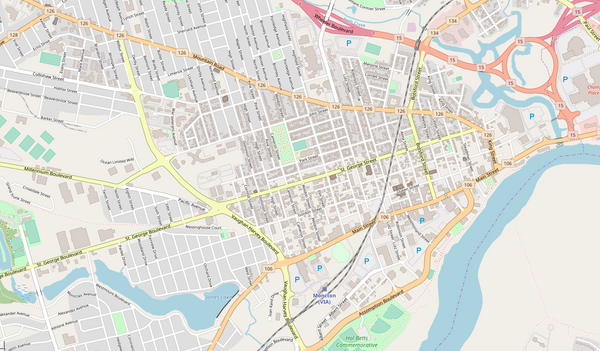 Editable City Map of Moncton New Brunswick