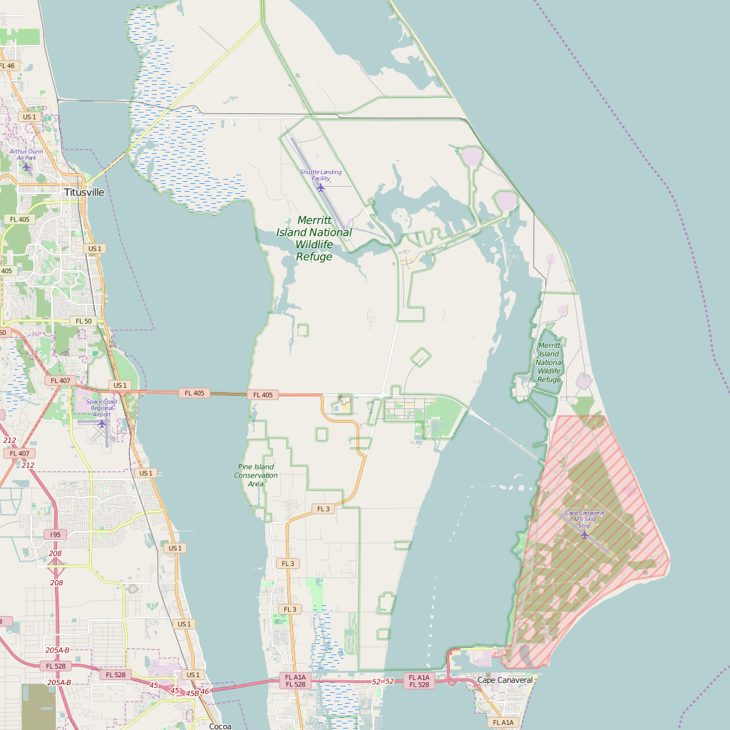 Detailed Editable Vector Map of Merritt Island – Map Illustrators